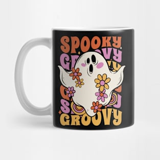 Spooky & Groovy Ghost // Vintage Halloween Spooky Vibes Mug